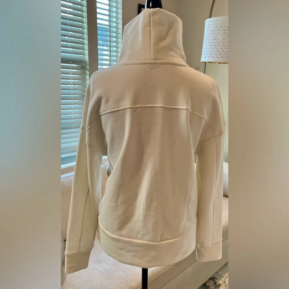 Apana Women's Cream Off White Pull Over Funnel Neck Sweatshirt Sweater Medium - Picture 2 of 14
